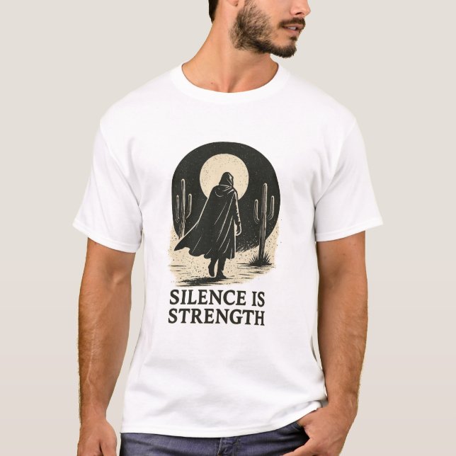 Silence is Strength T-Shirt Design (Frente)