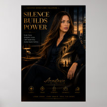 Silêncio Constrói Poder – Poster de Motivação Exec
