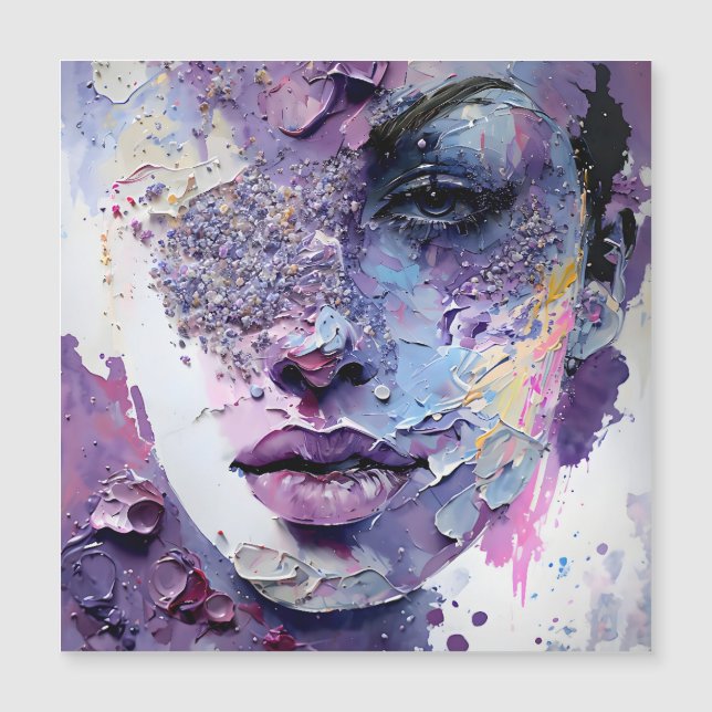 "Silêncio Cristalino" - Um Retrato Roxo (Frente)