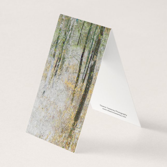 "Silêncio" - Foto transformada de árvores em uma f (Frente)