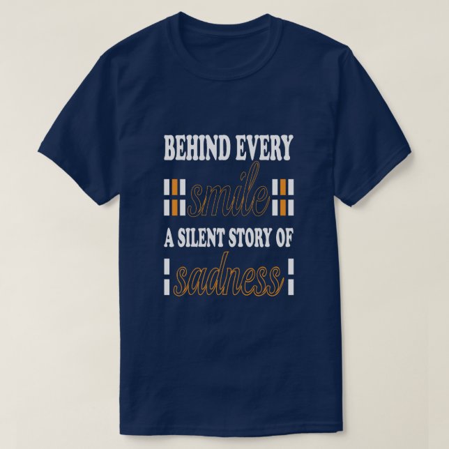 silent story of sadness Basic Dark T-Shirt (Frente do Design)