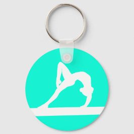 Silhouette Chaveiro Turquoise do ginasta