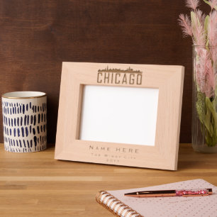 Silhouette de linha do horizonte de Chicago person
