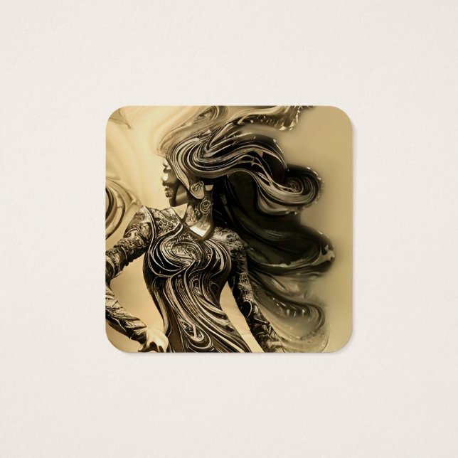 Silhouette mulher graciosa (Verso)