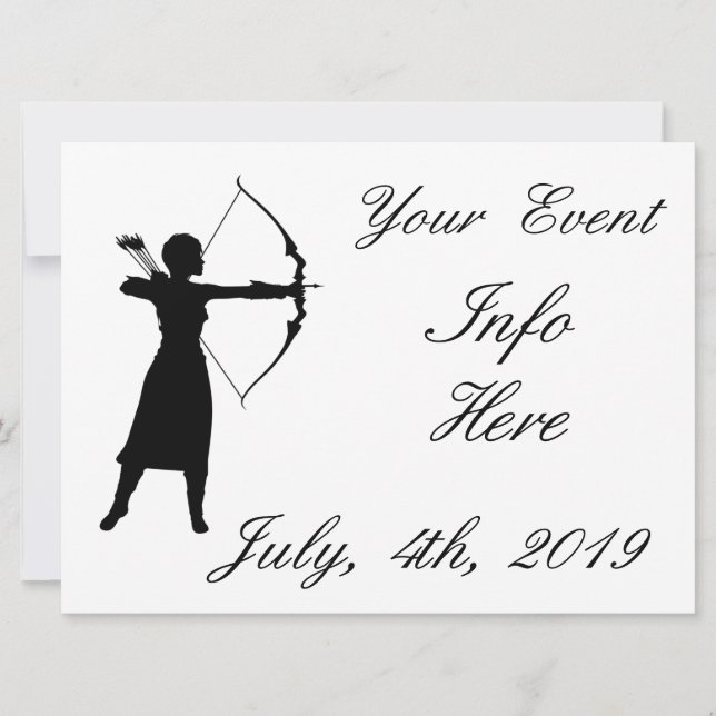 Silhouette Silhouette Female Archer Thunder_Cove (Frente)