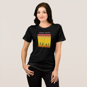 Silhouette Sunset Celebration Dancers T-Shirt