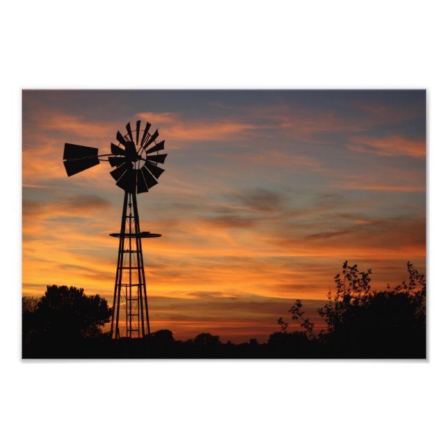 Silhouette Sunset Foto (Frente)