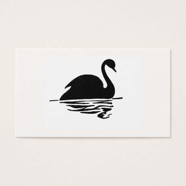 Silhouette Swan Preto (Frente)