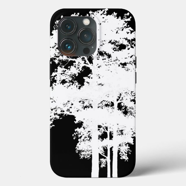 Silhueta branca negra minimalista (Verso)