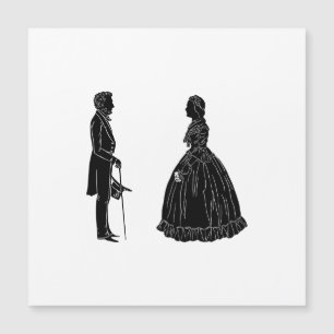 silhueta de abraham lincoln mary todd lincoln