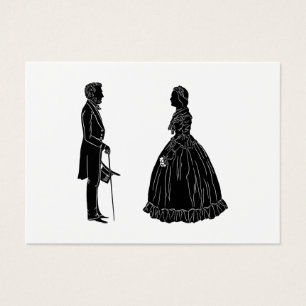 silhueta de abraham lincoln mary todd lincoln