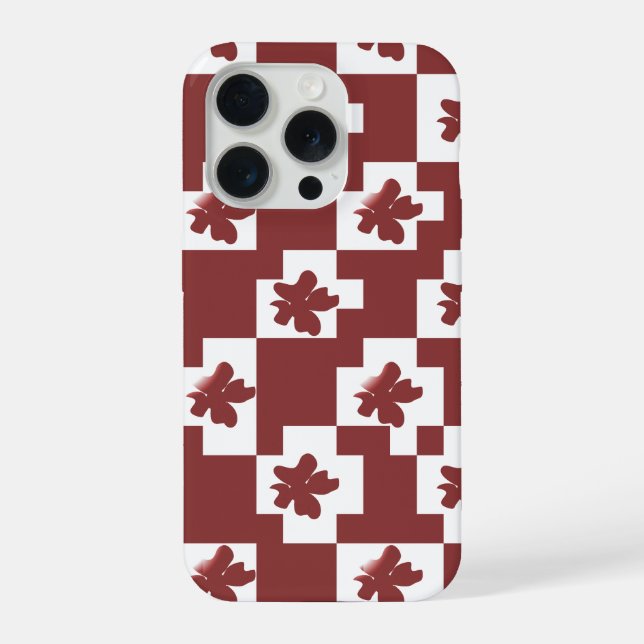 Silhueta de flores em padrão. (Verso)