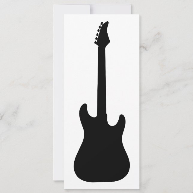 silhueta de guitarra elétrica (Frente)