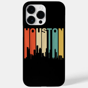 Silhueta de Houston Texas Estilo Retro 1970