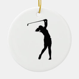 Silhueta de Pessoa de Esportes de Golfe de Enfeite