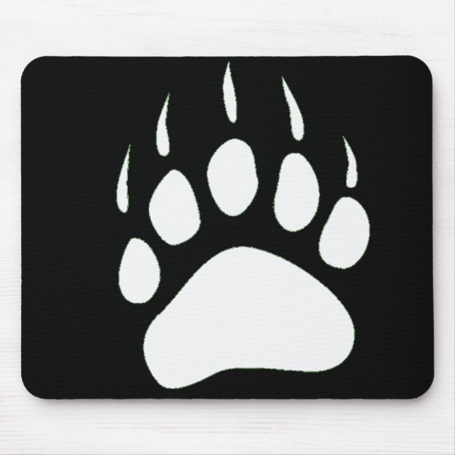 Silhueta Mousepad da pata de urso (Frente)