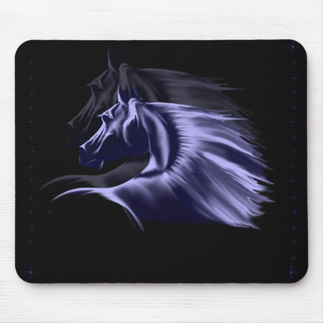Silhueta Mousepad do cavalo (Frente)