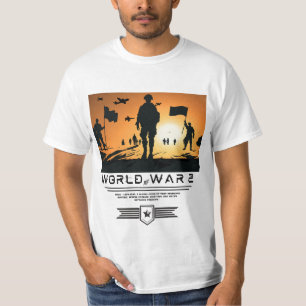 "Silhueta Sunset Militar Patriótica T-Shirt