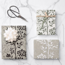 Silhuetas Florais Elegantes Botânicos Minimalistas