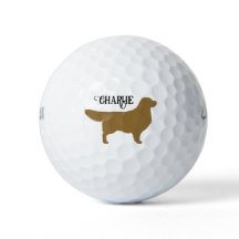 Silhuette do ouro Retriever com Nome Personalizado