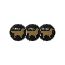 Silhuette do ouro Retriever com Nome Personalizado