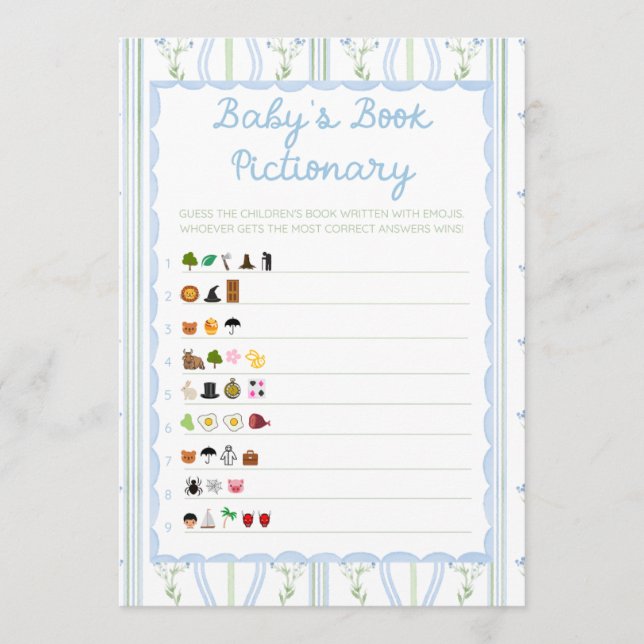 Silly Little Goose Baby Shower Game (Frente)