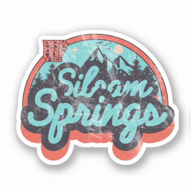 Siloam Springs, Arkansas  Adesivo (Frente)