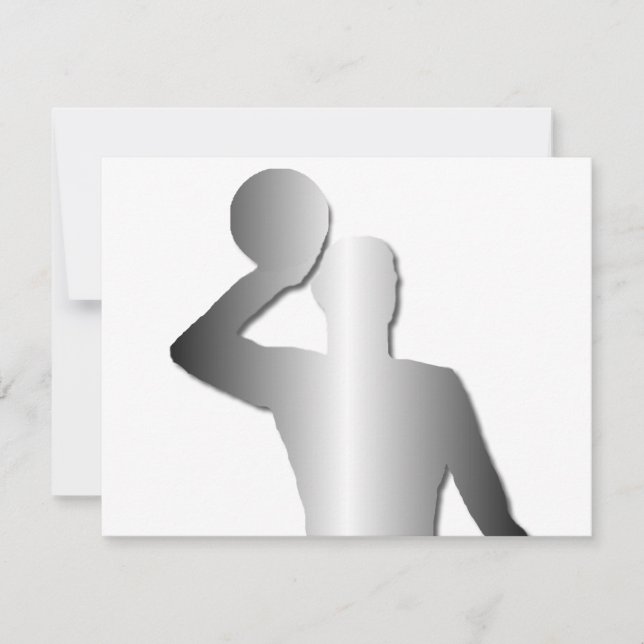 Silouette de jogador de polo aquático (Frente)