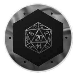Silver D20 Crit AF | Tabletop Role Player Dice PNP