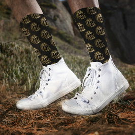 Silver Damask Skull Luxury Black Gotheen