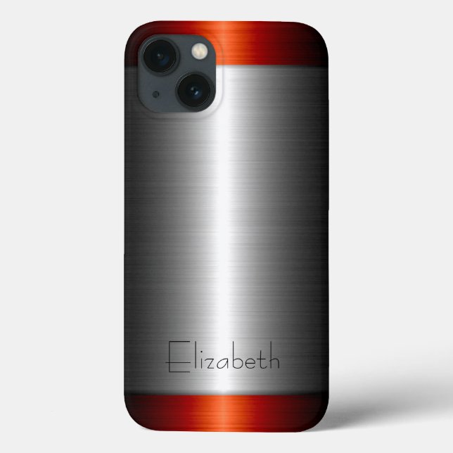 Silver e Red Steel Metal (Verso)