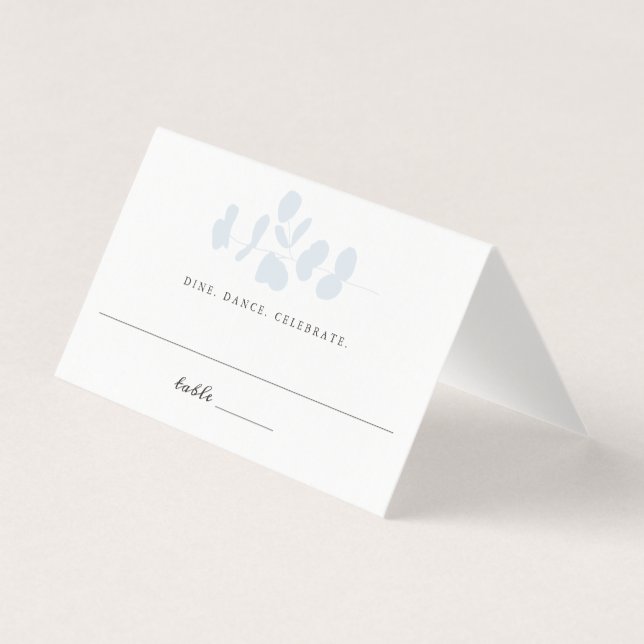 Silver Eucalyptus Branch Guest Escort (Frente)