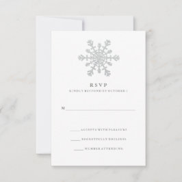 Silver Faux Glitter Snowflake - RSVP
