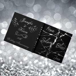 Silver Foil no Aniversário do Casamento do 25 Negr