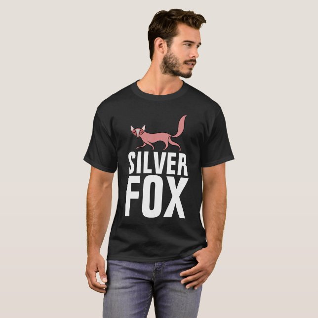 SILVER FOX, T-shirts masculinas (Frente Completa)