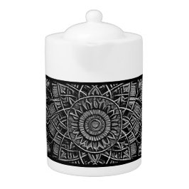 Silver Mandala Teapot