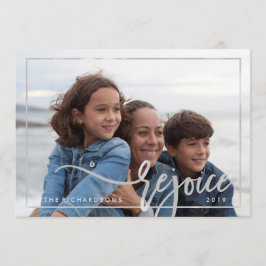 Silver Rejoice | Tipografia moderna com sua foto