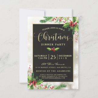 Silver Snowflakes | Convite de festas de Natal