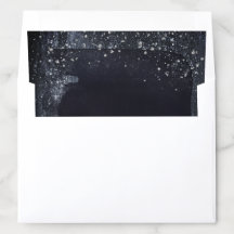 Silver Starry Night Invitation Suite