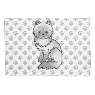 Silver Tabby Chinchilla Cinza Persa Cat & Paws