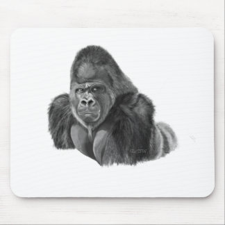 Silverback gorilla mouse pad ゴリラのマウスパッド