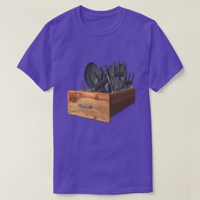Silverware Drawer T-shirt (Frente do Design)