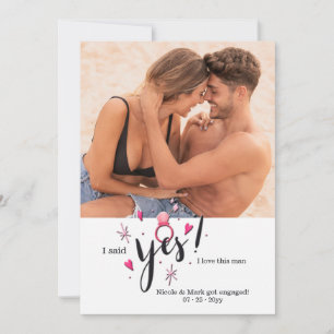 Sim Anúncio de Foto do Noivado