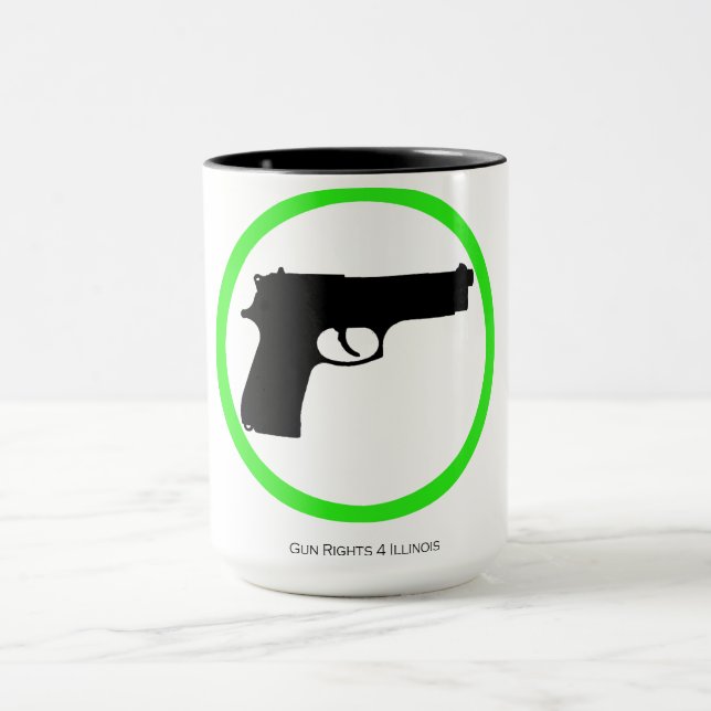 Sim armas! caneca de café de 15 onças (Centro)