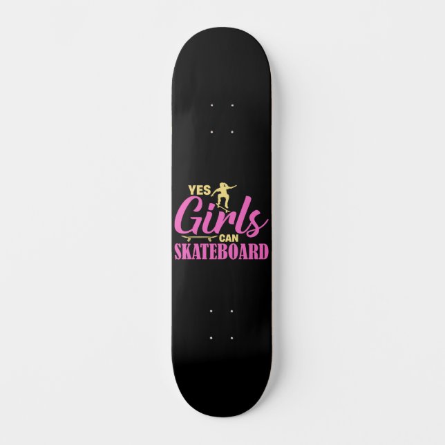 Sim, as garotas podem andar de skate (Frente)