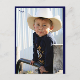 Sim... Cartão postal.