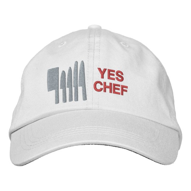 SIM CHEF -  Boné Bordado (Frente)