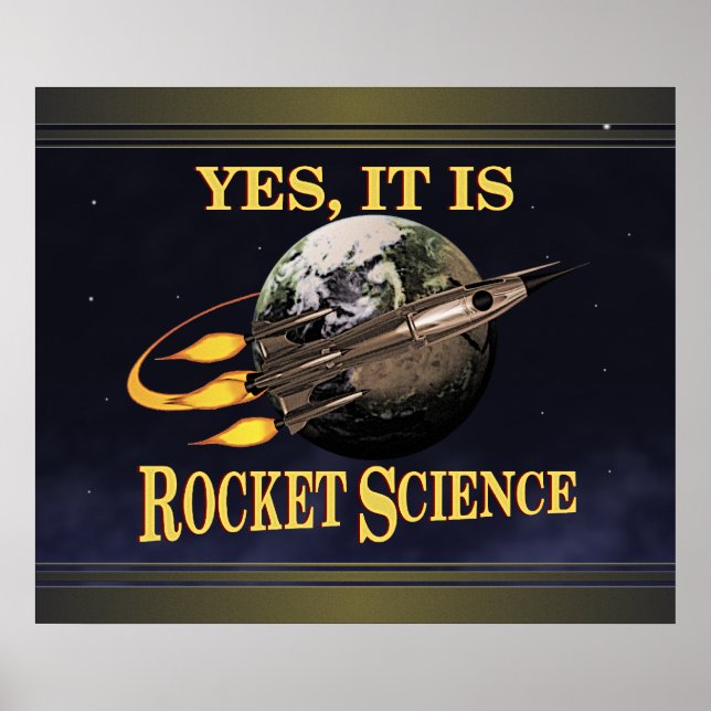Sim, é Poster da Rocket Science (Frente)