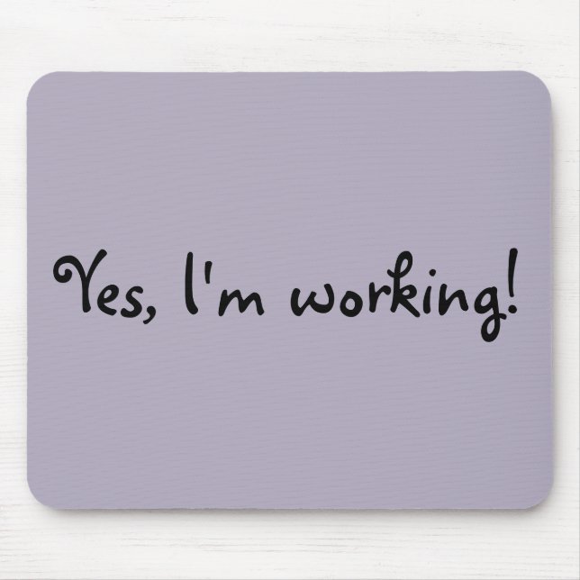 Sim, estou trabalhando no mouse Pad (Frente)