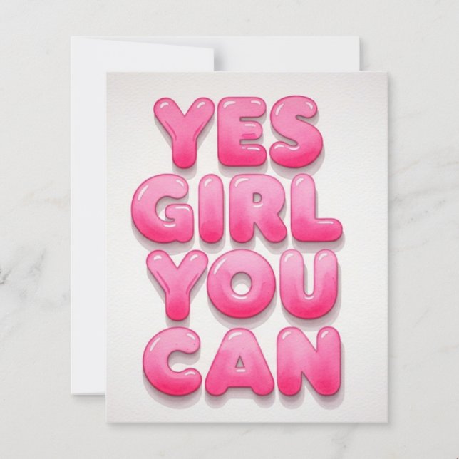 Sim, garota, você pode comer. (Frente)